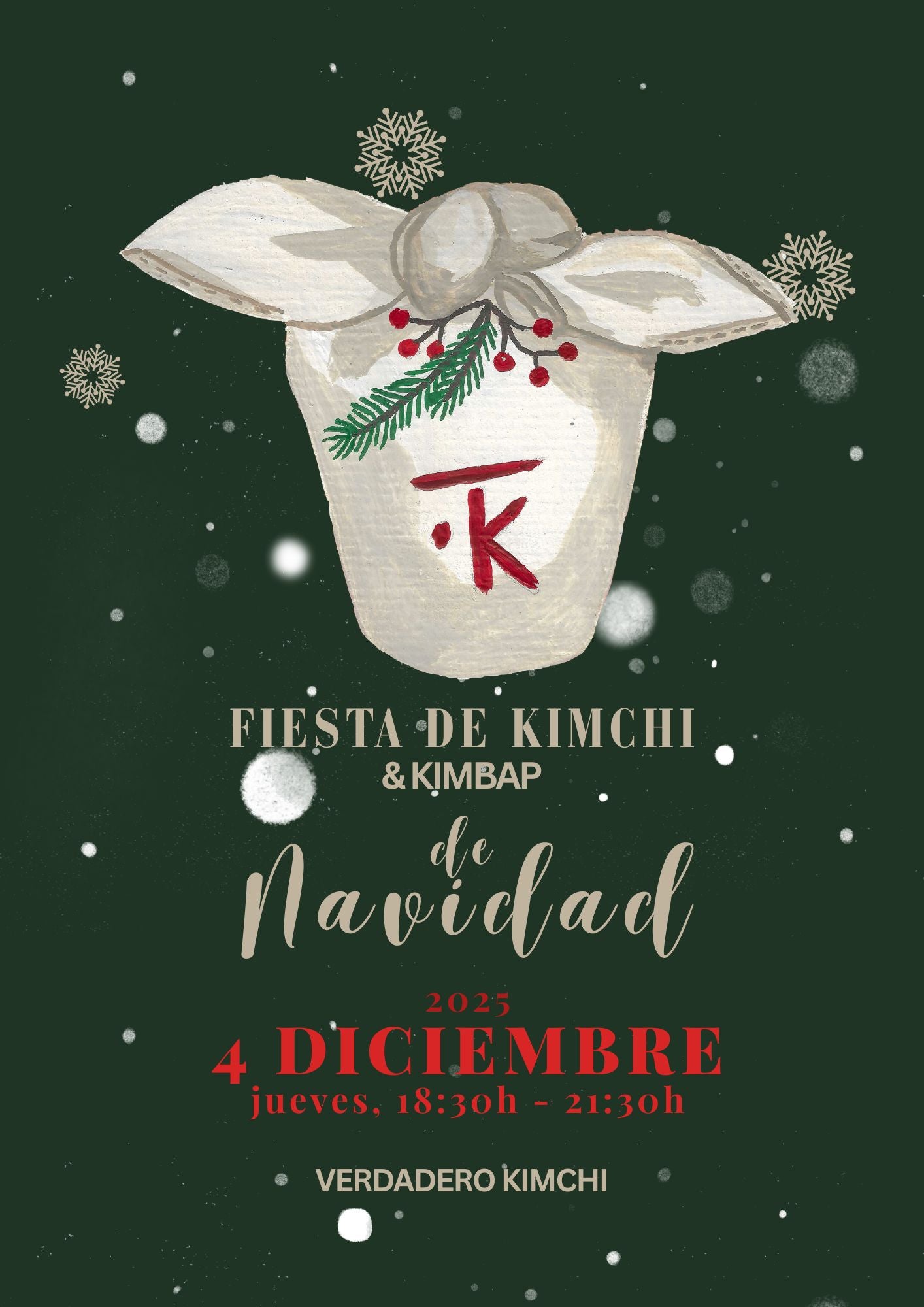 Taller de kimchi & kimbap, 4 dic 2025