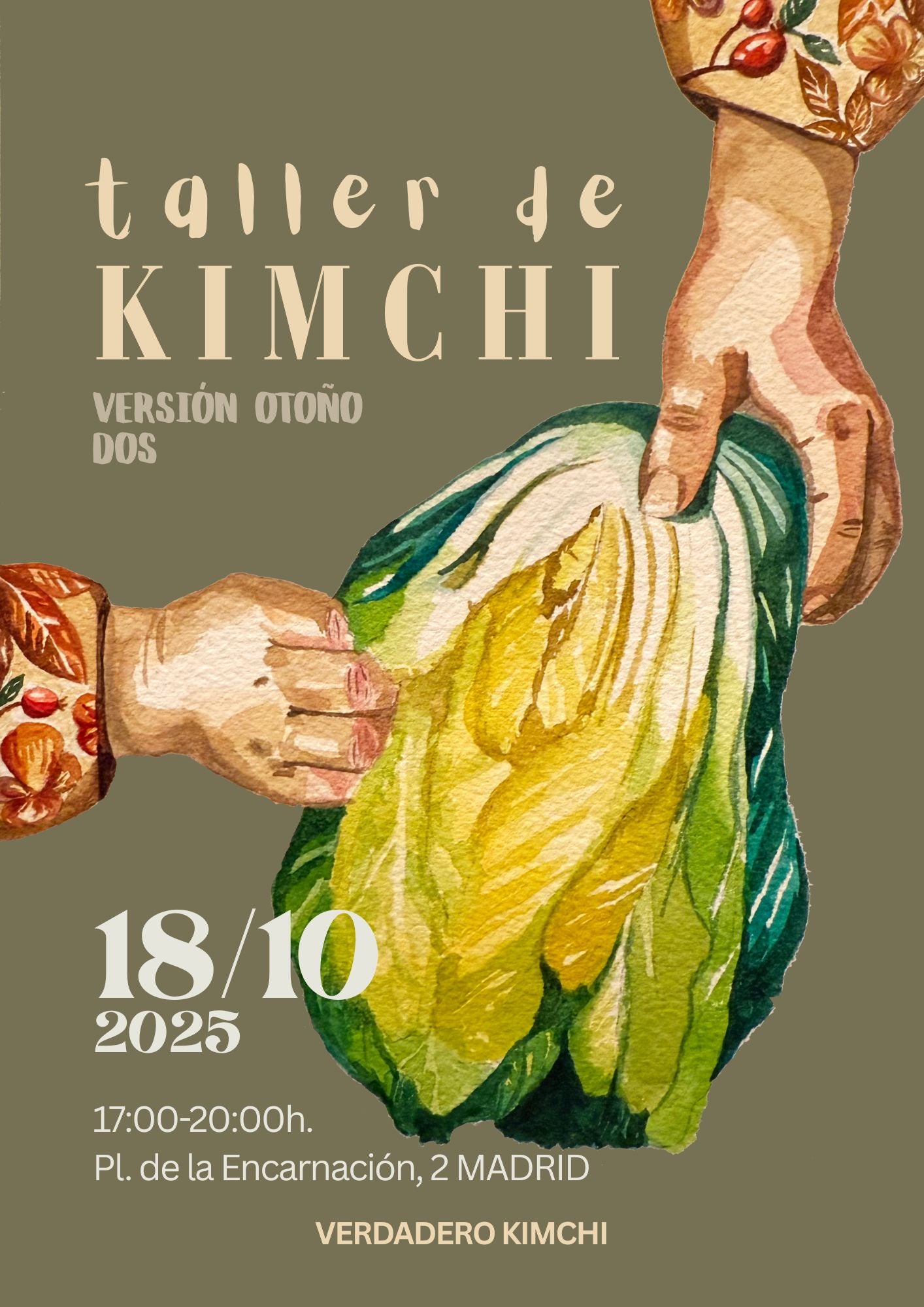 Taller de kimchi y dumpling, 18 oct 2025