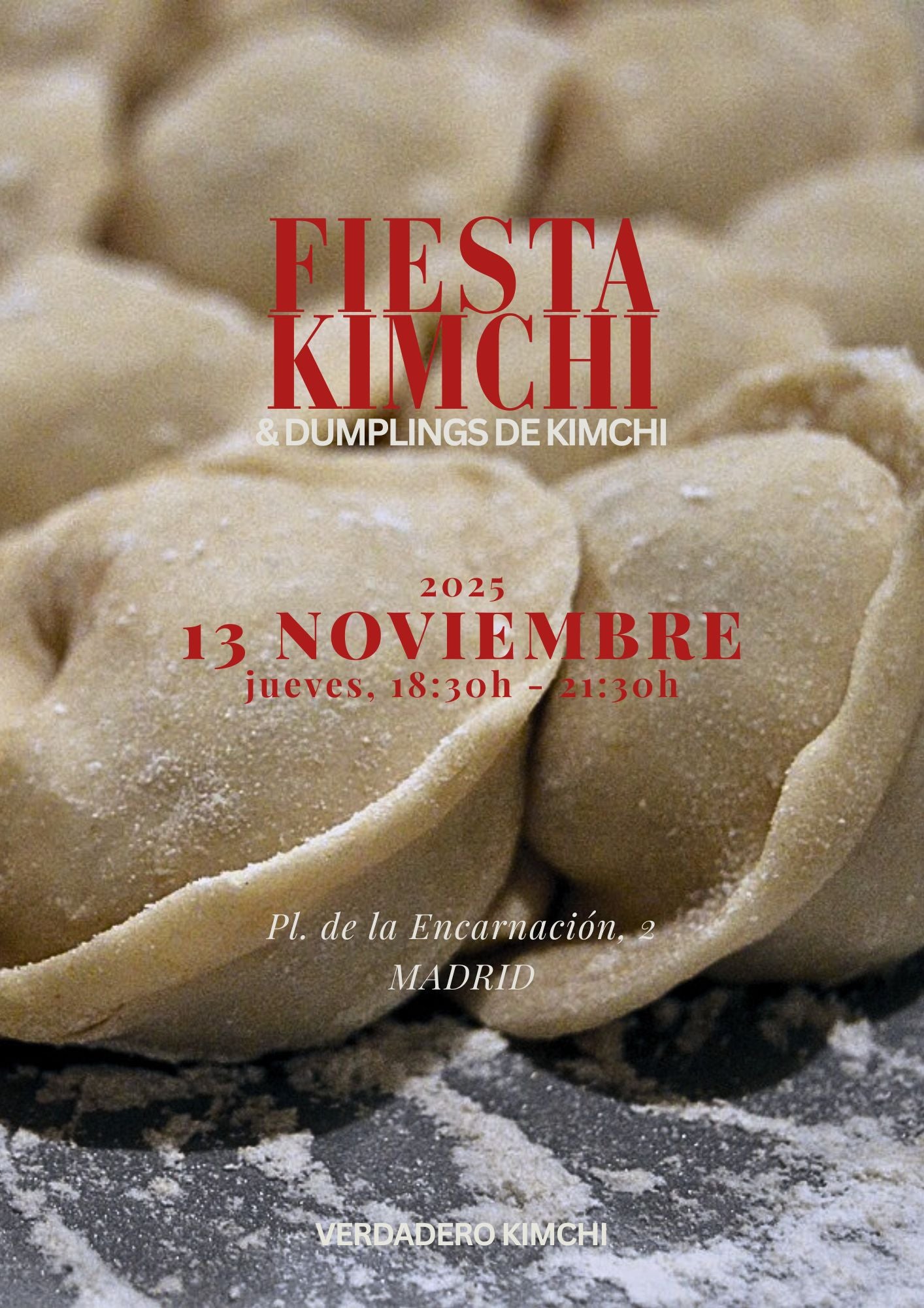 Taller de kimchi y dumpling, 13 nov 2025